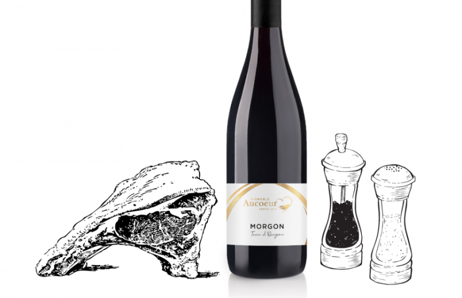 Verres de Morgon & Fourchettes Côte de boeuf à la mexicaine